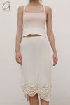 SWAYING/KNIT Pleated Skirt SW22SSB06 White
